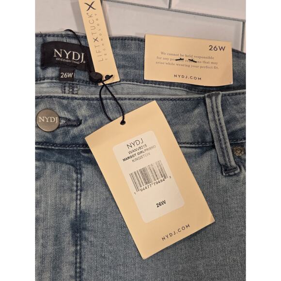 NWT NYDJ Margot Girlfriend Kingston Jeans | 26W LiftXTuck Preppy Athleisure - Picture 9 of 11